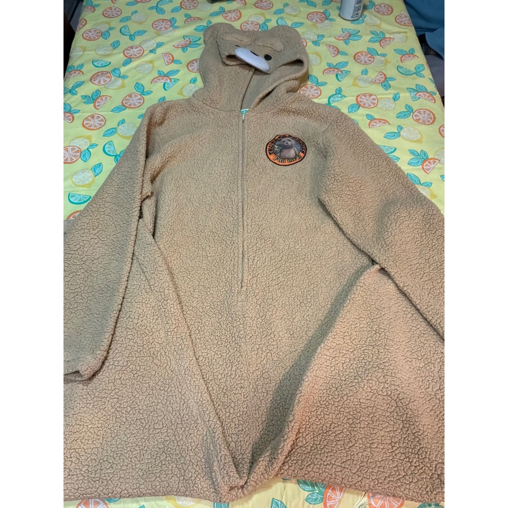 Ted 2 Union Suit Adult XL‎ Tan Sherpa Fleece Thunder Buddies For Life Onesie